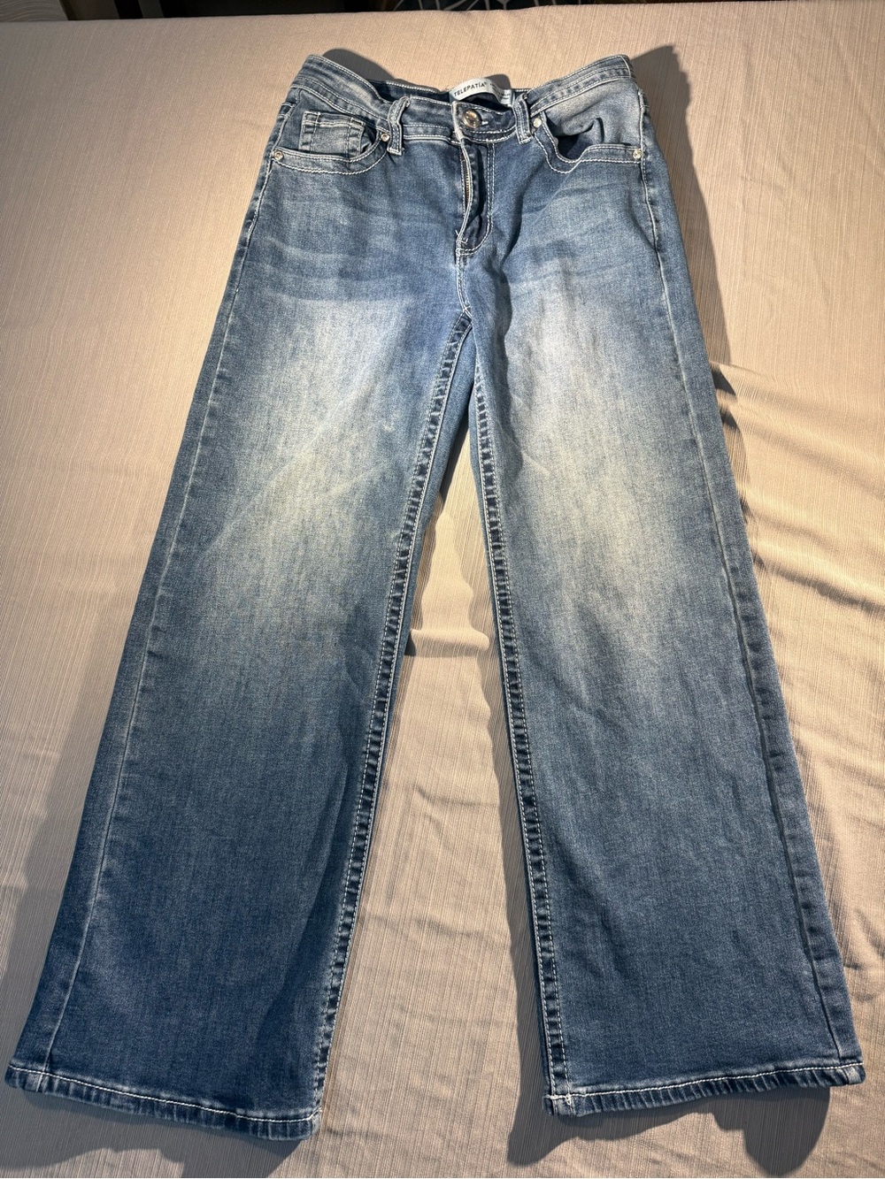 Light Blue Men's Bootcut Jeans - Relaxed Fit